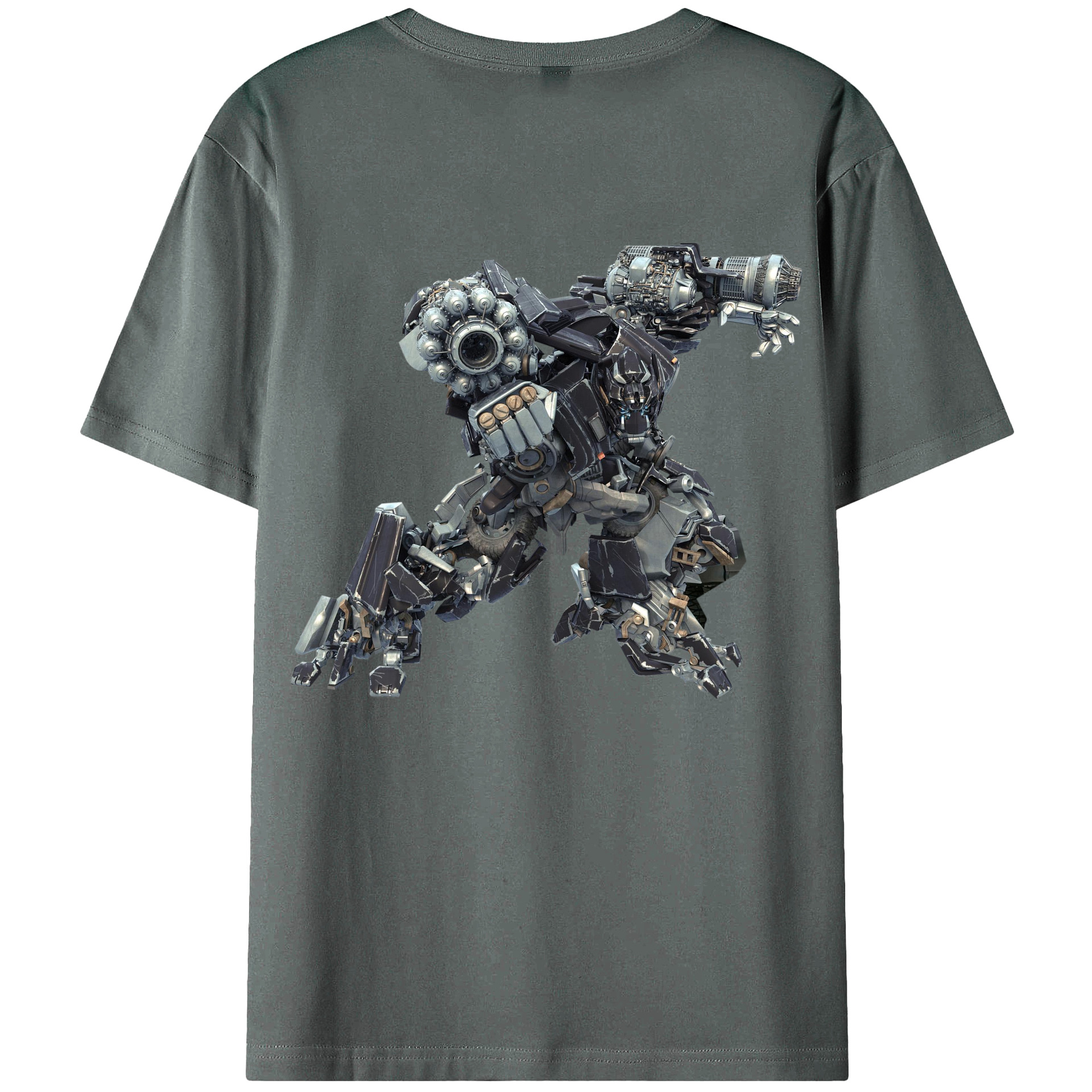 （画像用）  綿100％ メンズ半袖Tシャツ（バックプリント） 通気性